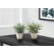 Monarch Specialties Artificial Plant, 13" Tall, Eucalyptus Grass, Indoor, Faux, Fake, Table, Greenery, Potted, Set Of 2 I 9581 - alternate 3